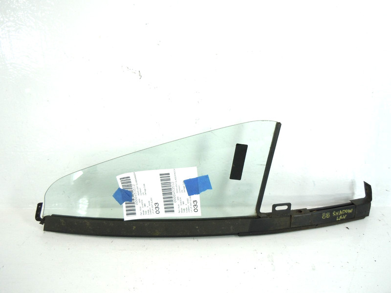 1988 88 Dodge Shadow Rear Door Window Vent Glass Driver Left OEM