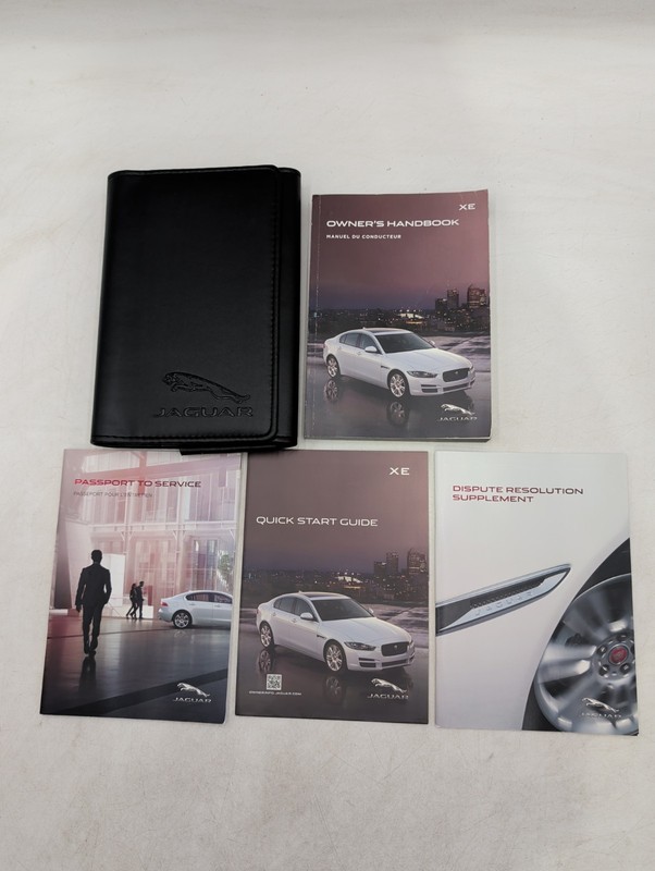 2017 JAGUAR XE OWNERS MANUAL, Quick Starr Guide, With Case Included