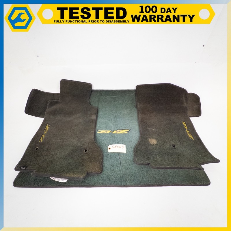 05-13 CHEVROLET CORVETTE C6 FRONT LEFT & RIGHT / REAR TRUNK FLOOR MATS SET OEM