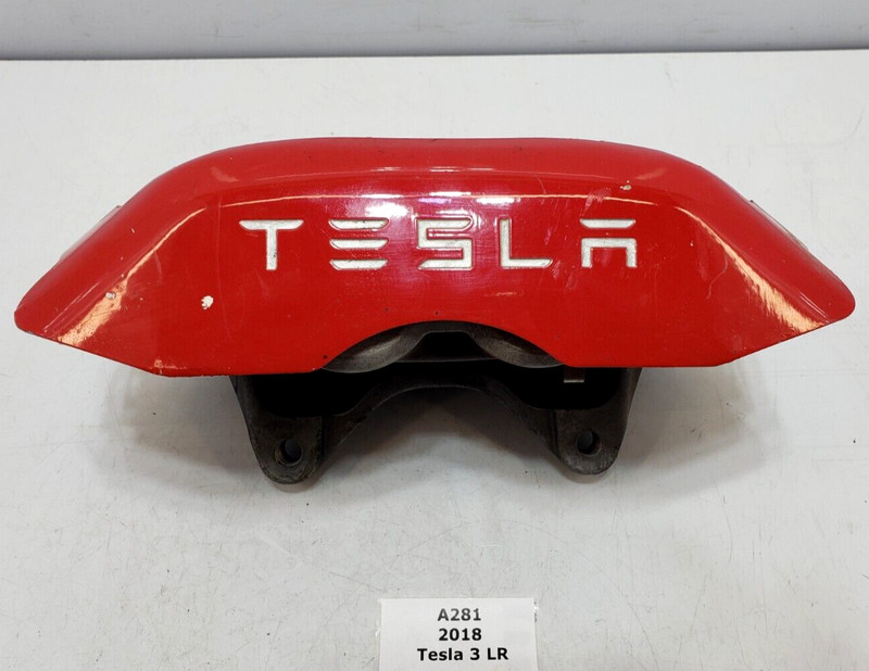 ✅17-23 OEM Tesla Model 3 Front Right Passenger Brake Caliper Brembo W/ Red Cover