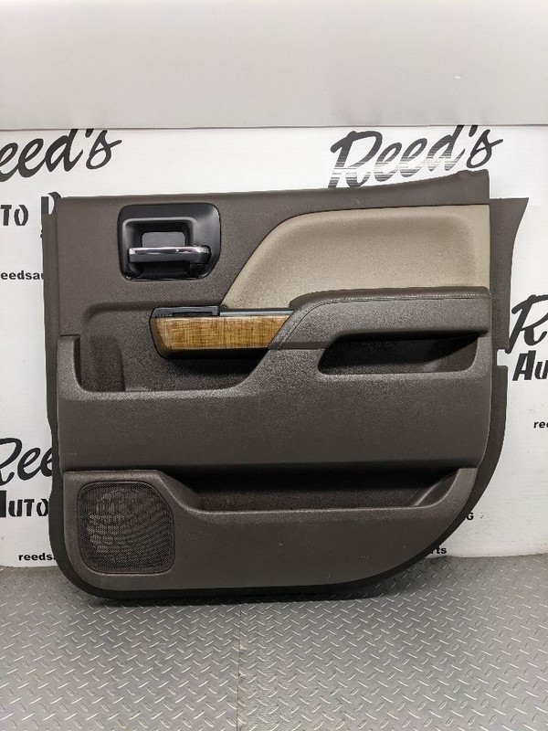 2014-2018 Silverado RH Right Rear Door Panel OEM Brown Woodgrain 1144657