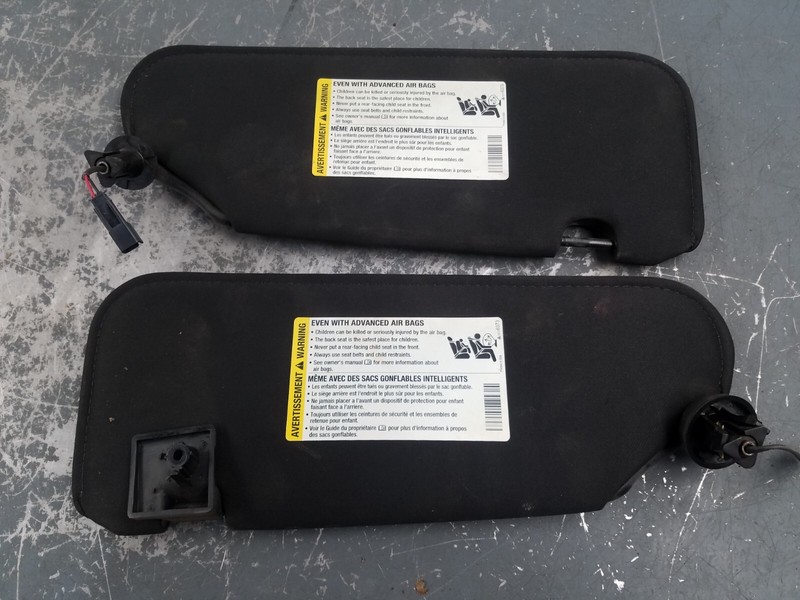 2011 Chevy Corvette C6 Grand Sport Sun Visors #5174 P9