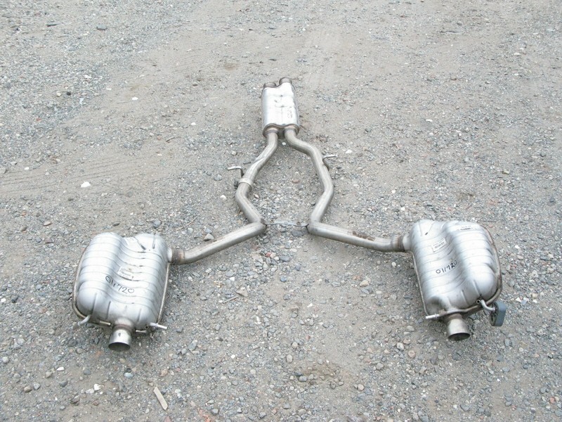 15-17 MERCEDES W207 E400 MIDDLE END EXHAUST MUFFLER RESONATOR LEFT RIGHT 011720