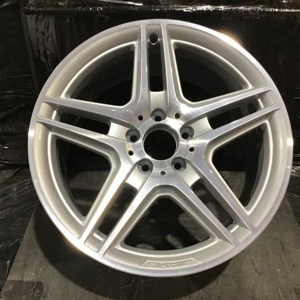 2008-2015 Mercedes C300 AMG 85057 Rear Wheel 18x8.5 Silver Machined 2044014202