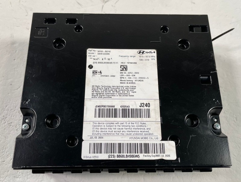 2024-2025 HYUNDAI SANTA FE DASHBOARD RADIO AUDIO CONTROL MODULE UNIT # 112074