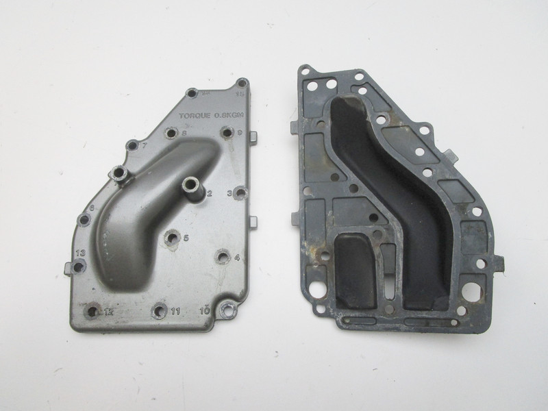95680M 95681M Mariner Outboard 30 HP Outer & Inner Exhaust Cover Baffle Plate