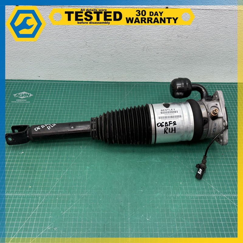 06-12 BENTLEY Flying Spur REAR LEFT AIR SUSPENSION SHOCK ABSORBER STRUT OEM