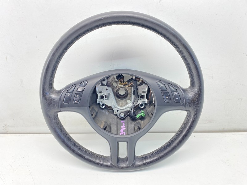 99-06 BMW E46 3 Series Multifunctional Sport Steering Wheel Leather Black OEM✅