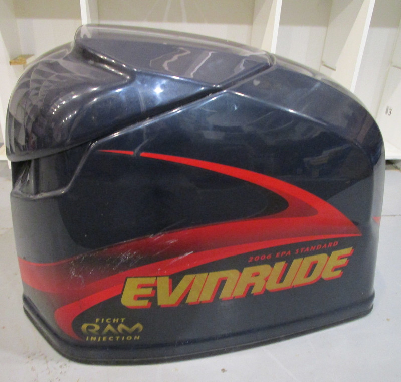 0285467 Engine Cover Motor Cowl Evinrude Outboard Ficht 225 HP Blue 2001