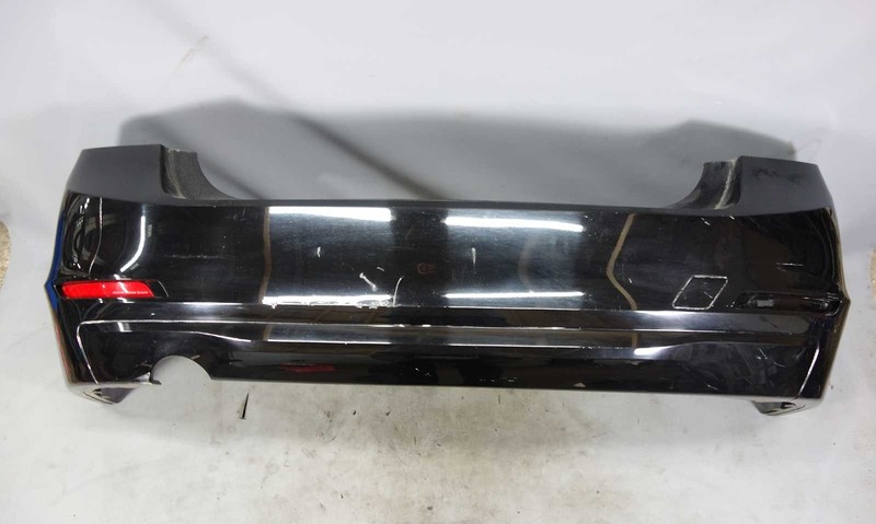 2013-2015 BMW F30 320i 328d Factory Rear Bumper Cover Trim Black 2 OEM