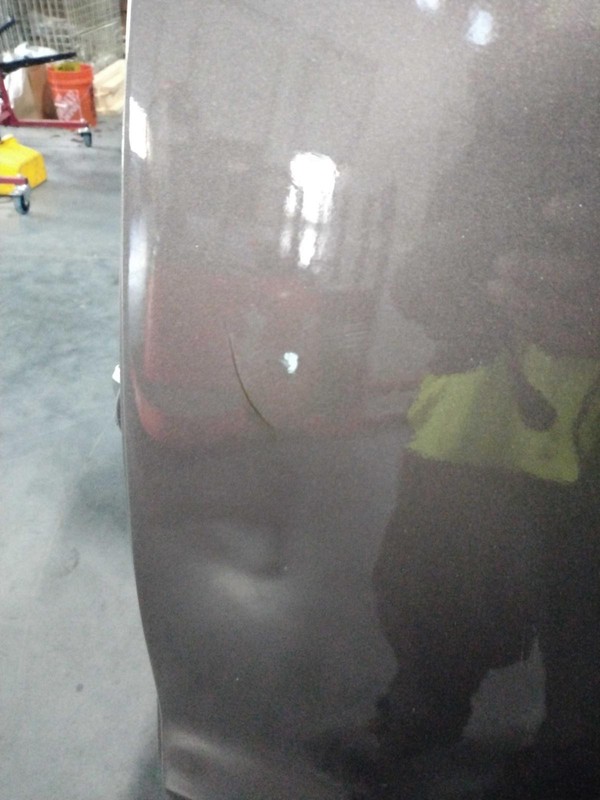 2013 Honda Civic Left Rear Door Grey Used Paint Cracked 165K Miles OEM 93511