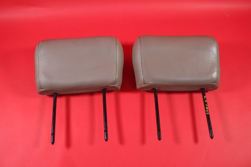 98-02 Camaro Firebird Front Seat Headrests Tan Pair *Used*