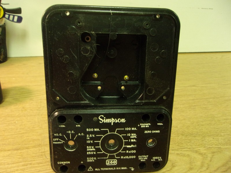 Simpson 260 Series Volt Ohm Meter Panel Assembly4 Analog