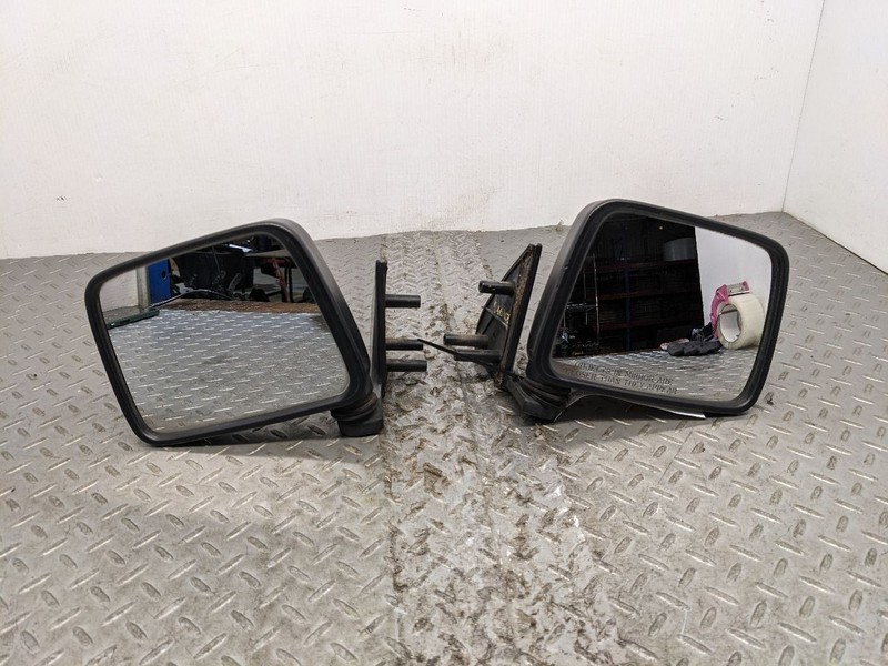 87-97 Nissan D21 Hardbody EXTERIOR Side VIEW Mirrors Pair CLEAN 1194837
