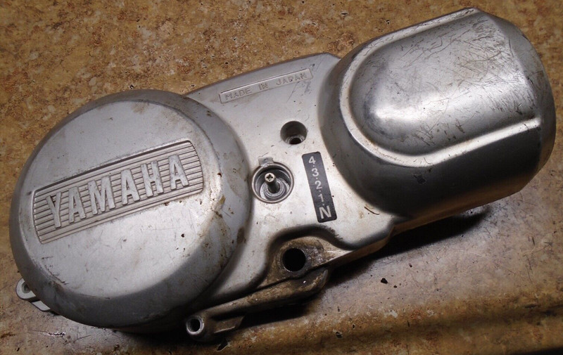 1989 Yamaha ATV YFM100 YFM 100 Champ Engine Motor Clutch Cover Panel Case Casing