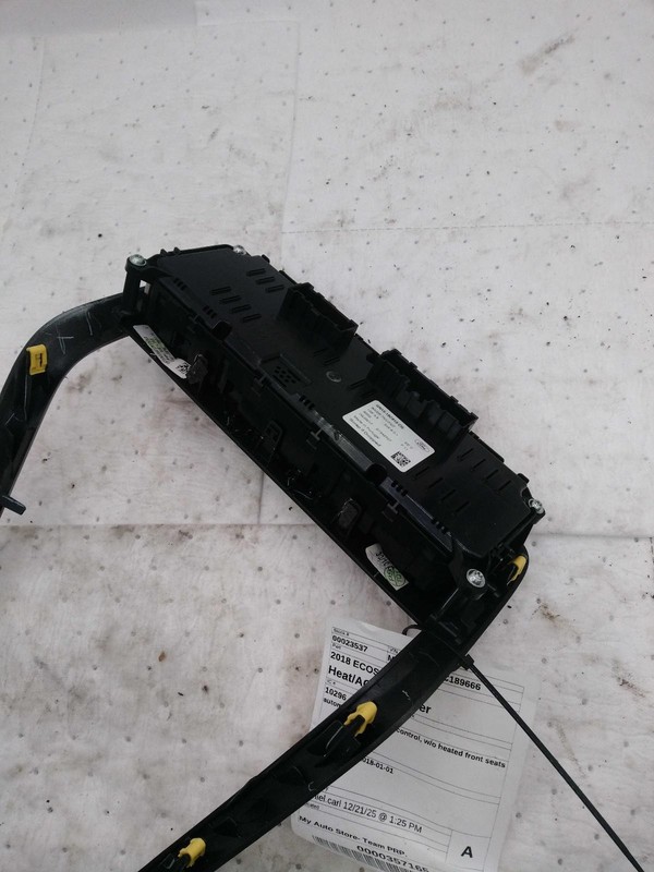 2018 Ford EcoSport A/C Selector Switch OEM Silver Used, Slightly Chipped
