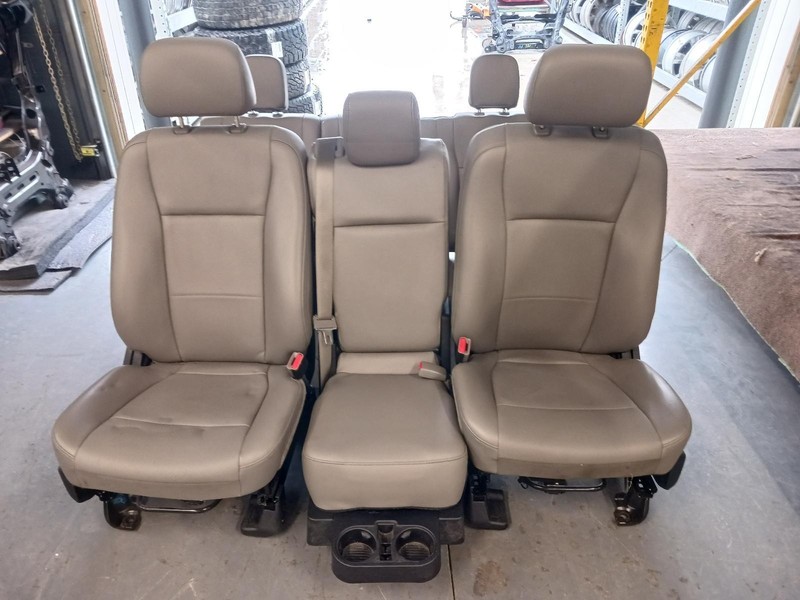 15-'17 FORD F150 Extended Cab Vinyl manual seat set Earth Gray OEM