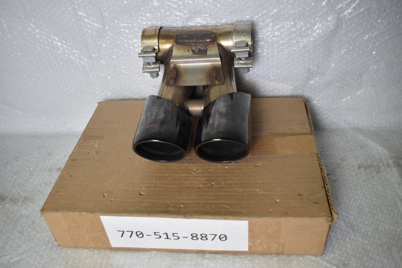 Porsche Boxster Cayman 718 & 981 Genuine OEM Stain Finish Exhaust Pipe End Tips