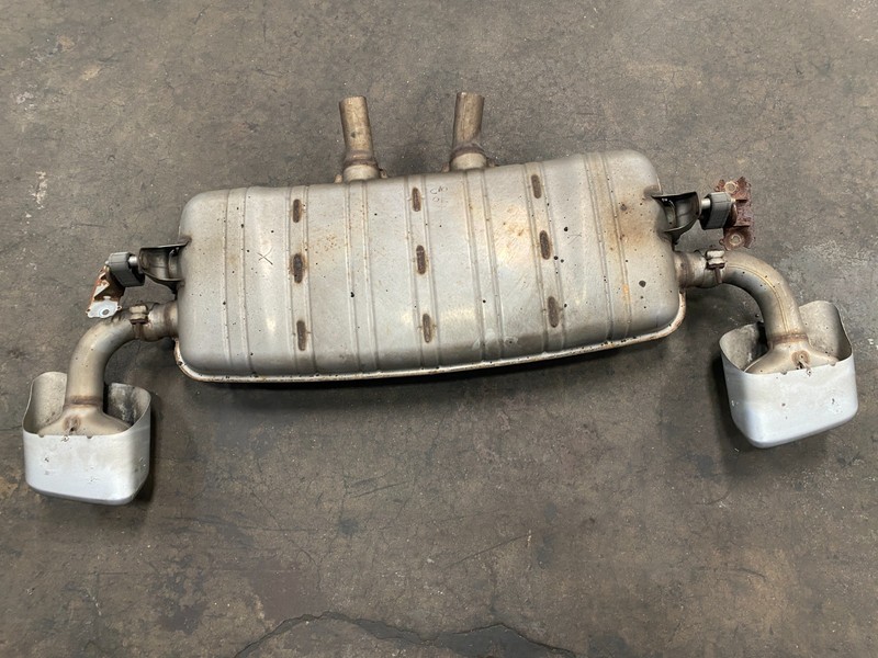 11-14 PORSCHE CAYENNE 3.6 REAR COMPLETE EXHAUST MUFFLER TIPS PIPE OEM #A0.61