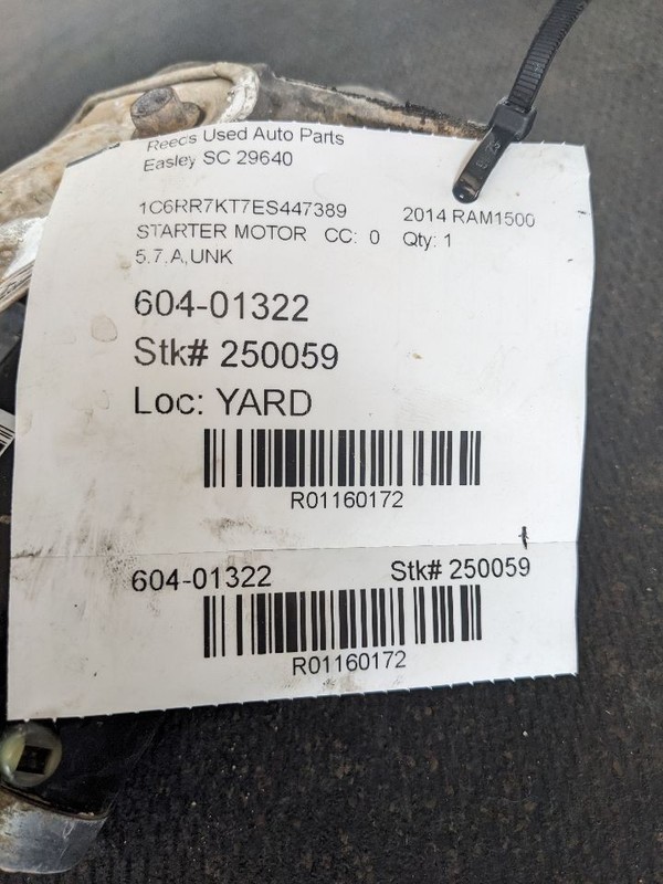 Starter Motor Wk Body VIN E Or F 6th Digit Fits 05-21 GRAND CHEROKEE 1160172
