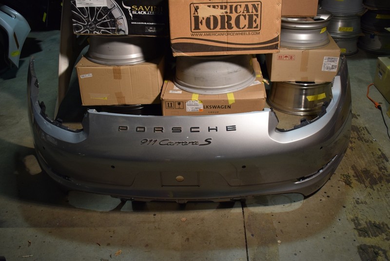 14-17 PORSCHE 911 CARRERA S REAR BUMPER 99150541117 OEM