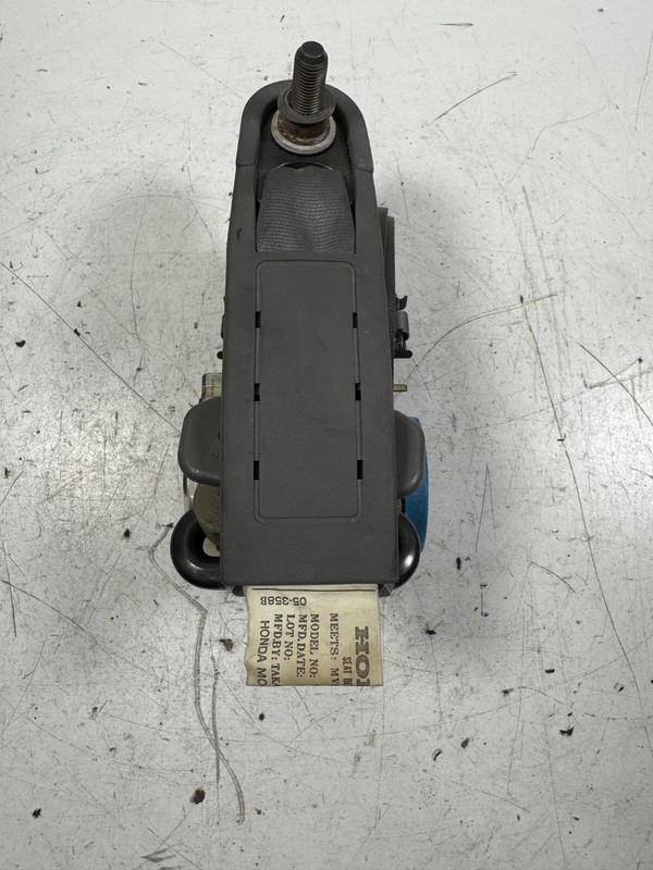 82-85 Honda Accord 4 Door Left Seat Belt Gray OEM