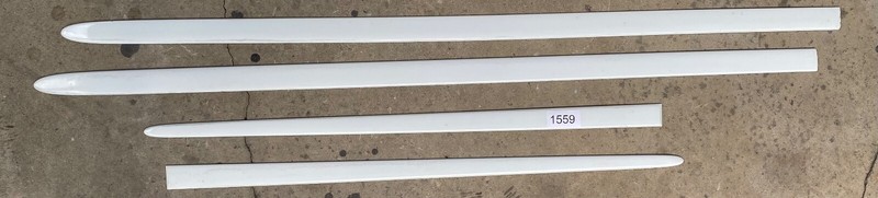 00-08 Jaguar S-Type Front Rear RIGHT/EFT Side Door Body Molding Set White