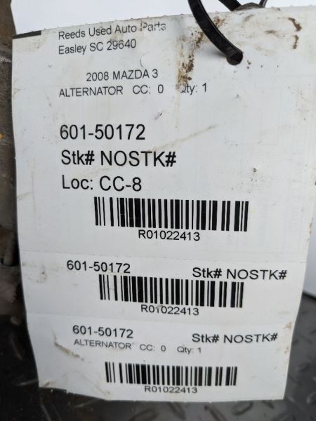 Alternator Without Turbo Fits 07-09 MAZDA 3 1022413
