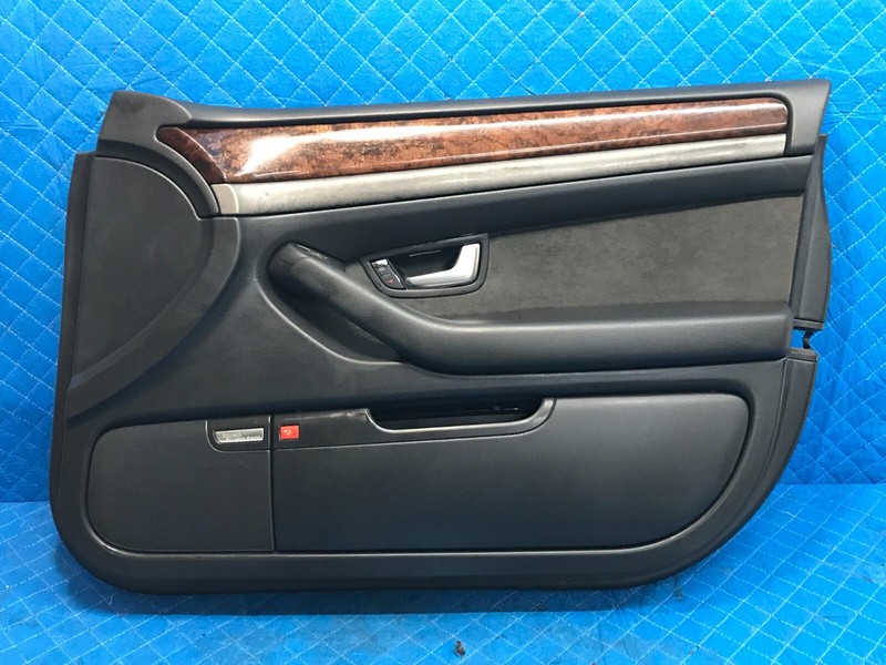 03-10 AUDI D3 A8 A8L S8 FRONT RIGHT RH PASSENGER DOOR PANEL TRIM COVER 4E0868016