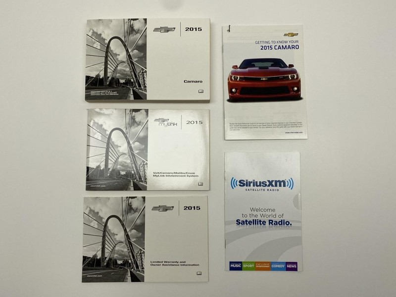 Owners Manual 2015 Chevrolet Camaro 86626