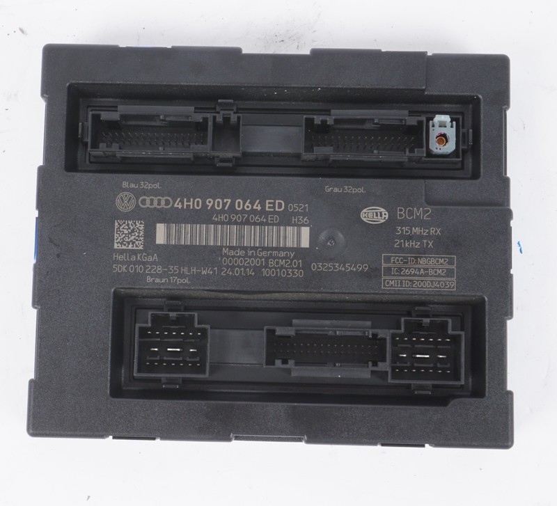 12-17 AUDI A8L A8 Keyless Comfort Access Computer Unit Module 4H0907064ED OEM