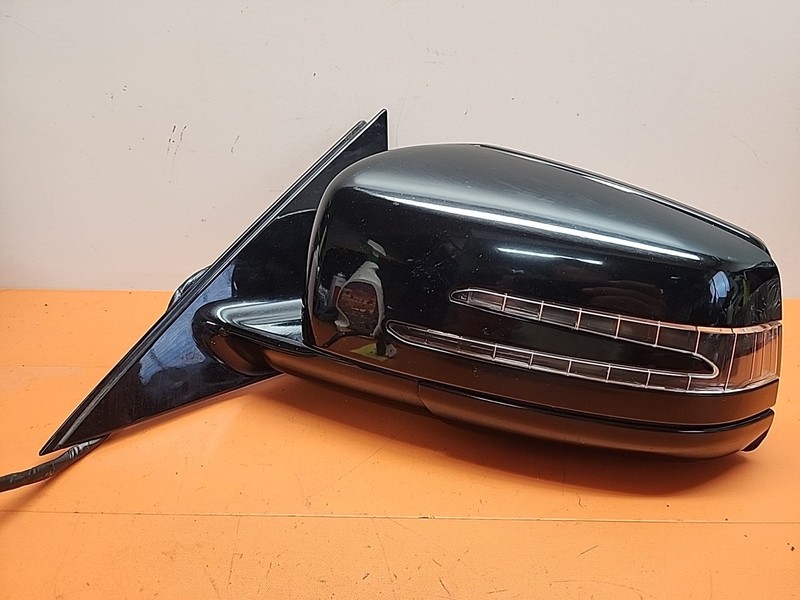 10 - 13 Mercedes W221 S550 Front Left Driver Side Mirror Power Fold Black LH OE