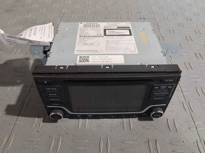 2017-2019 Nissan Sentra Radio Receiverw/o Navigation w/ 5.0" Screen