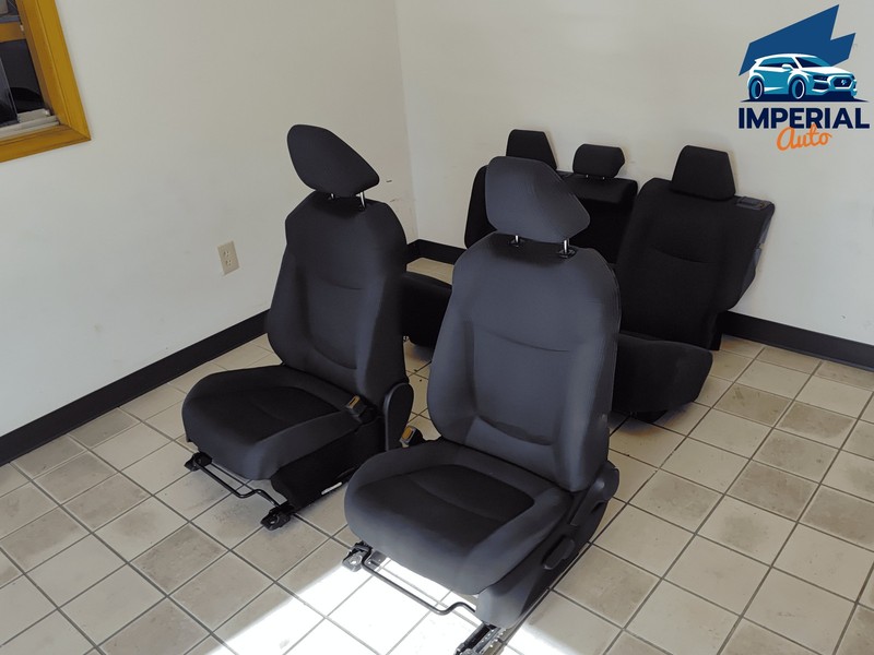 2019-2025 TOYOTA RAV4 FRONT & REAR ROW SEAT COMPLETE SET CLOTH BLACK OEM