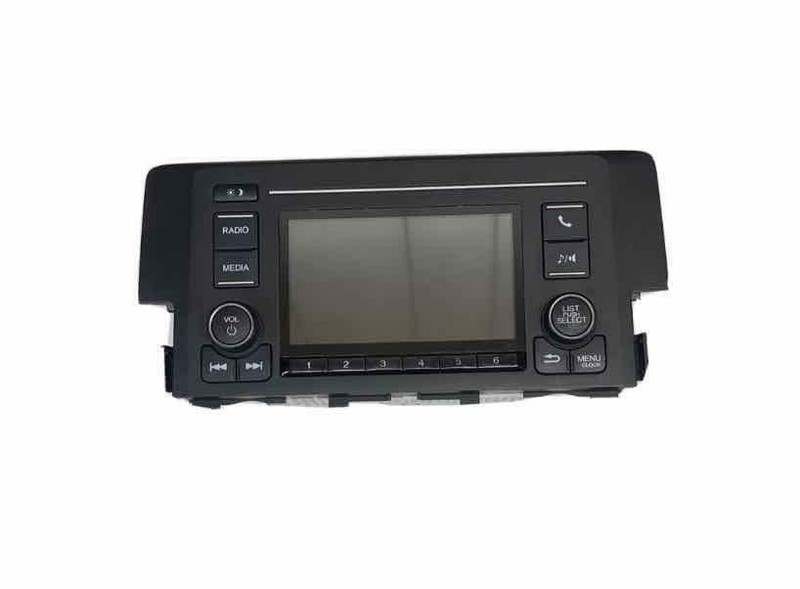 2016 2017 HONDA CIVIC SED LX RADIO DISPLAY SCREEN & RECEIVER ASSY 39100TBAA21