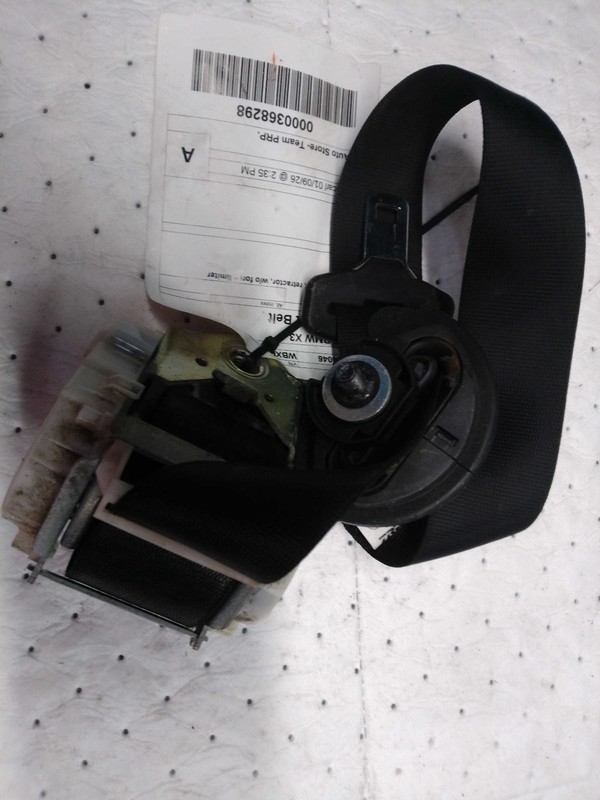 2010 BMW X3 Grey Driver Seat Belt OEM 72113448367 95K Miles, 4DR