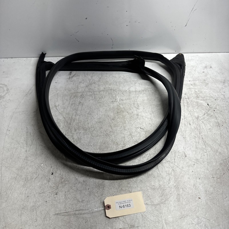 17-23 TESLA MODEL 3 REAR RIGHT DOOR SEAL RUBBER WEATHERSTRIP STRIP OEM 6163 S2
