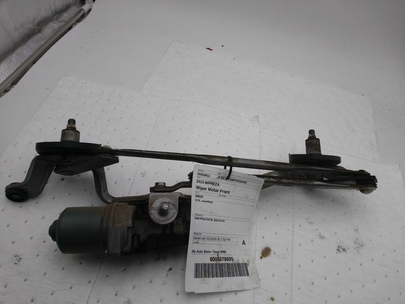 2015 Subaru Impreza Wiper Motor OEM 86510FJ010 135K Miles White