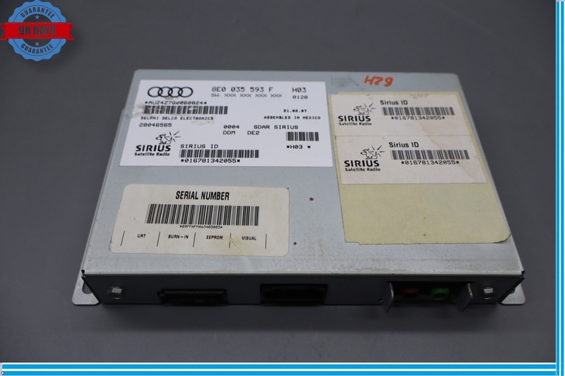 07-12 Bentley Continental Satellite Radio Control Module Unit Oem