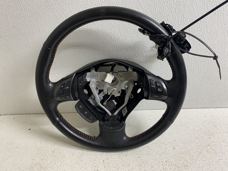 2012 Subaru Impreza STI Steering Wheel Black Leather Wrapped Oem