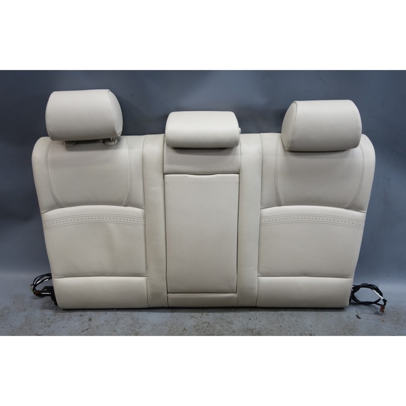 14-16 BMW F10 5-Series LCI Rear Seat Backrest Ivory White Napa Leather OEM