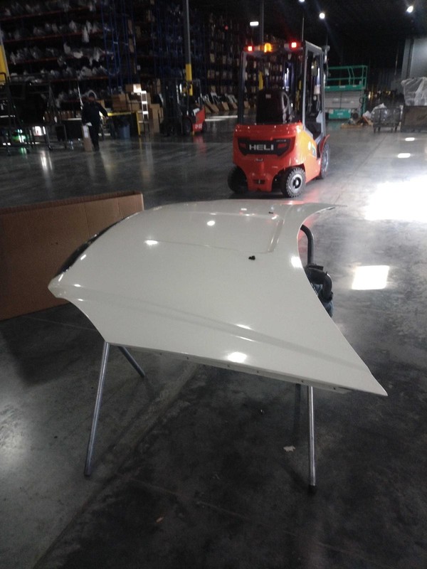 2011 GMC Acadia OEM White Hood Panel - Good Condition, No Rust, 4DR SUV