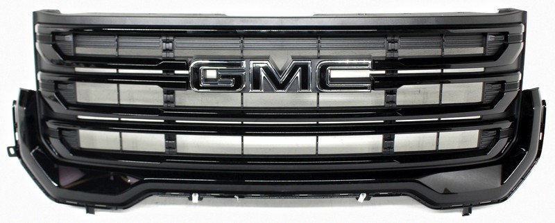OEM Grille For GMC Acadia SLE Gloss Black with Black Emblem 85596565, Scratches