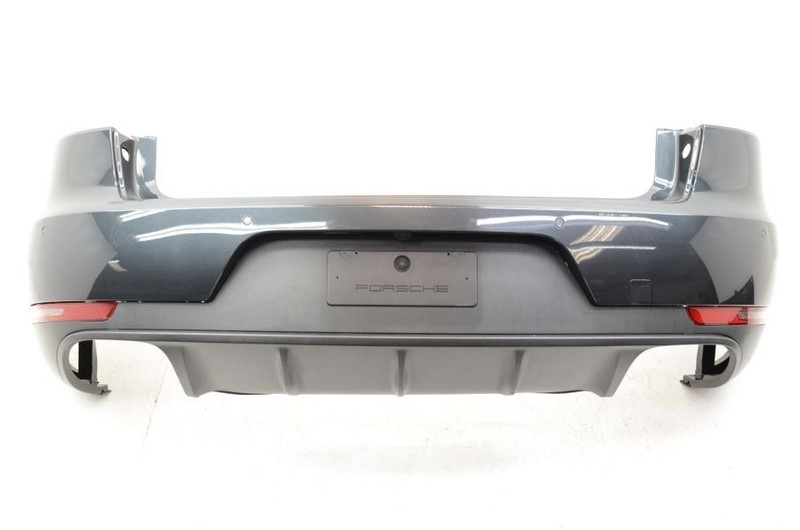 2015-2018 Porsche Macan 2.0L Gray Rear Bumper Cover with Park Assist