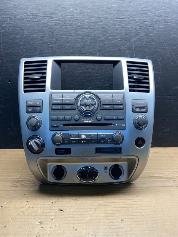2008 to 2010 Infiniti QX56 Radio Player Climate Control Panel Bezel OE ae2559 DG
