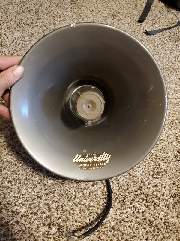 Loud Speaker PA Vintage University Sound Altec Model 1B-A45 With mount