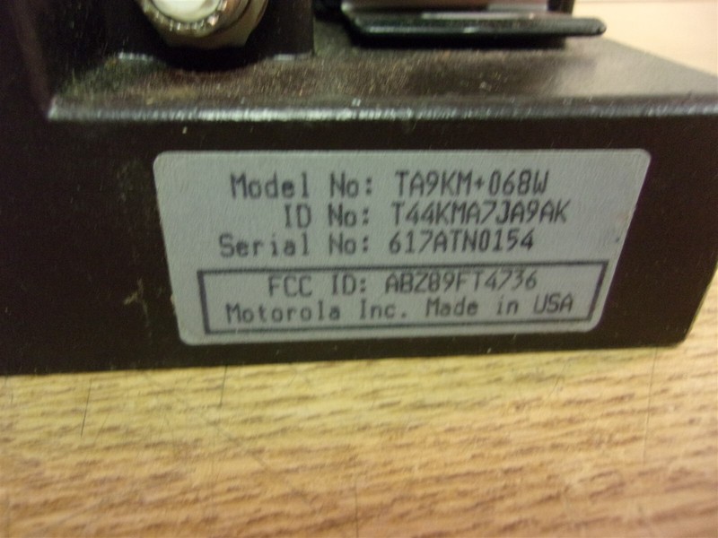 Motorola TA9KMT067W 2-Way radio Control Unit *FREE SHIPPING*