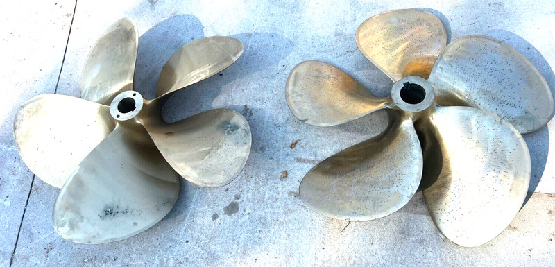 HyTorq Propeller Pair 36" x 34" x 5 blade x 3" shaft FRESHWATER!