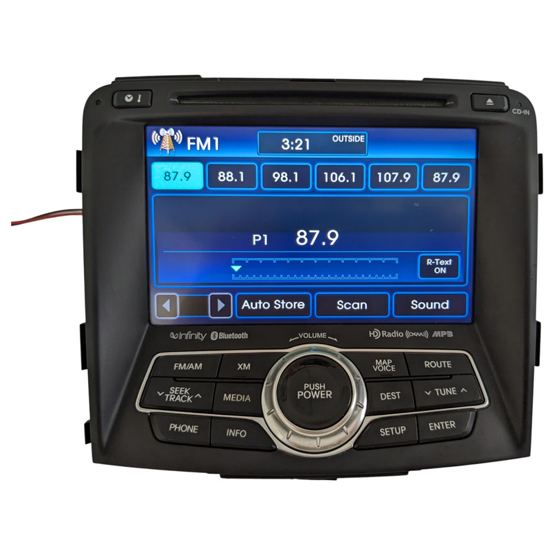 2012-2015 HYUNDAI SONATA GPS NAVIGATION SCREEN MONITOR RADIO CD PLAYER OEM