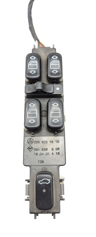 00-02 Mercedes Benz S430 2208201010 Drivers Side Left Master Window Switch OEM